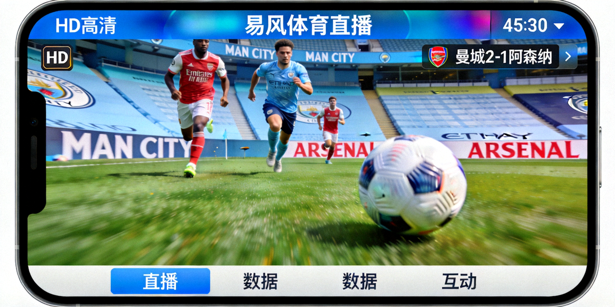 易风体育直播APP内英超联赛曼城对阵阿森纳的高清直播画面截图